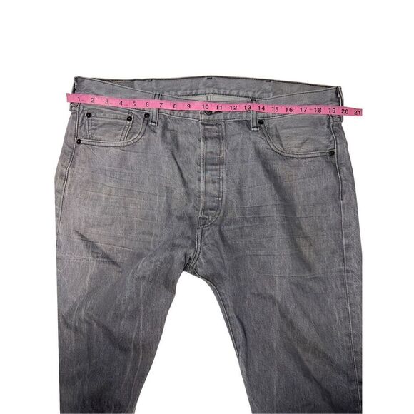 Levi’s 501 Button Fly Marbled Gray Men’s Jeans size 38/30 - Picture 9 of 11